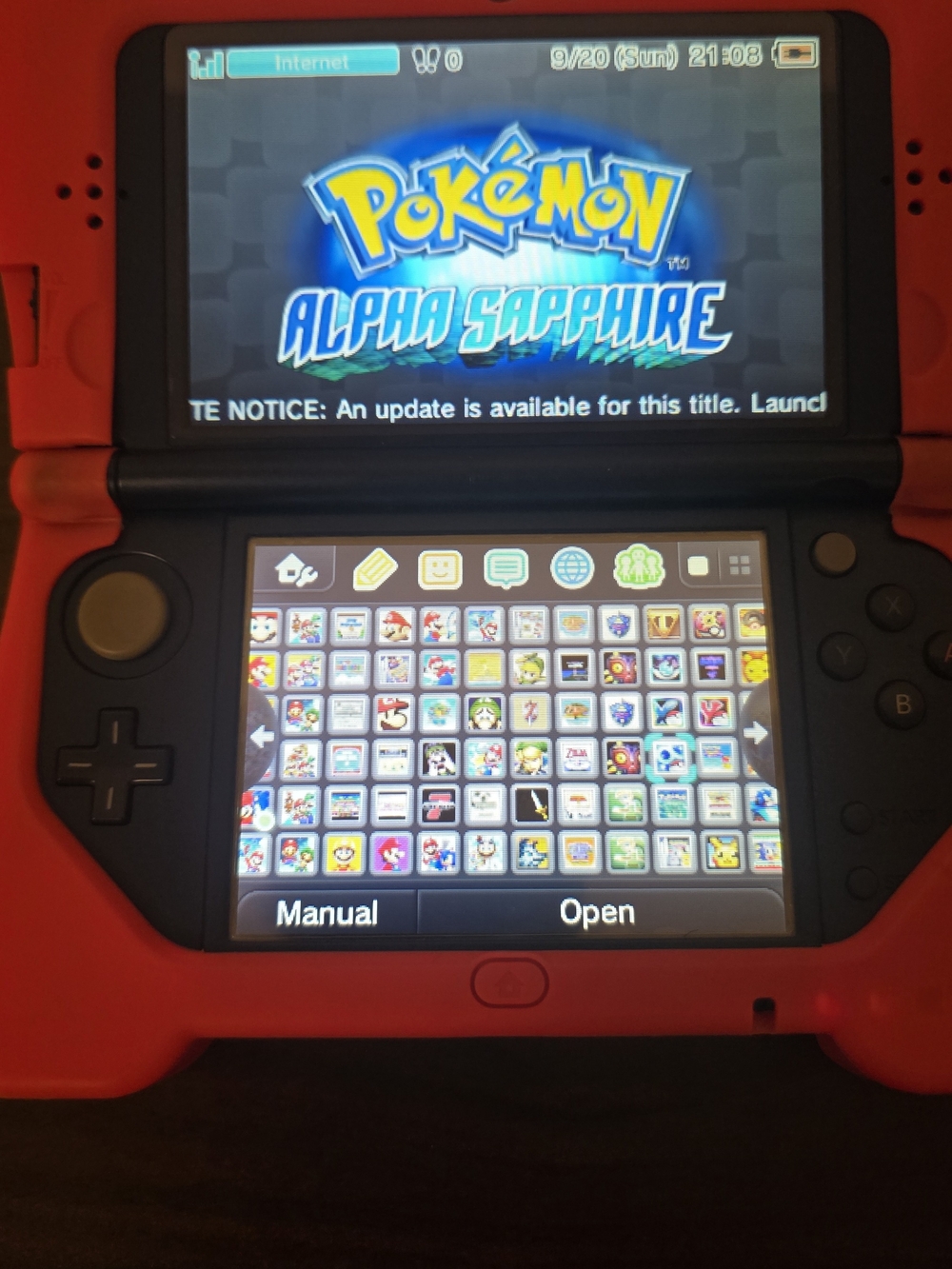 Modded New Nintendo 3DS 256GB SD Card, Stylus, Charger And Case